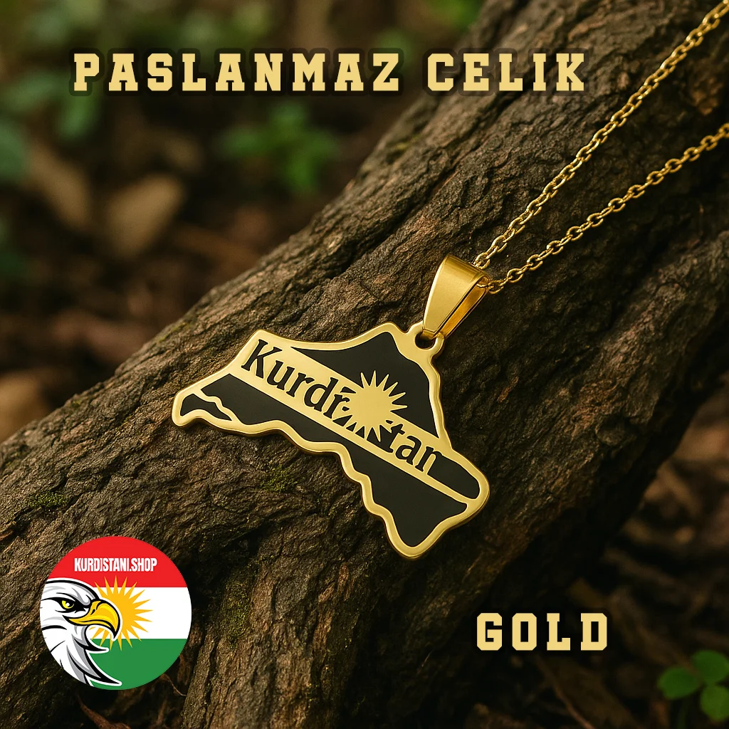 gold-paslanmaz Kurdistan Kolyesi