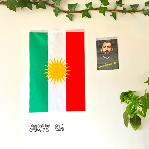 Kürdistan Bayrağı 50*75 cm Raşel Kumaş
