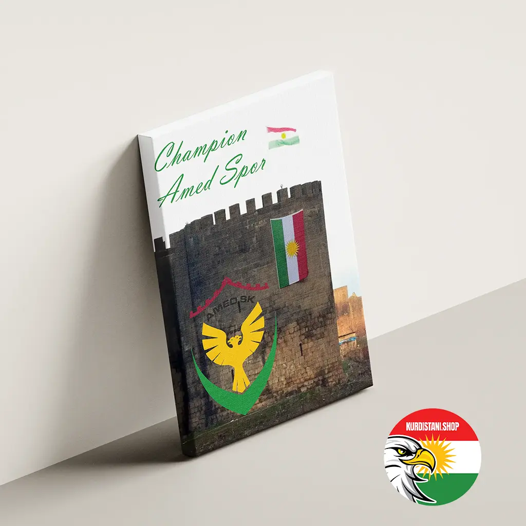 amedqale Kurdistan Tablo Kaliteli Kumaş Kanvas Tablo 50*75 cm