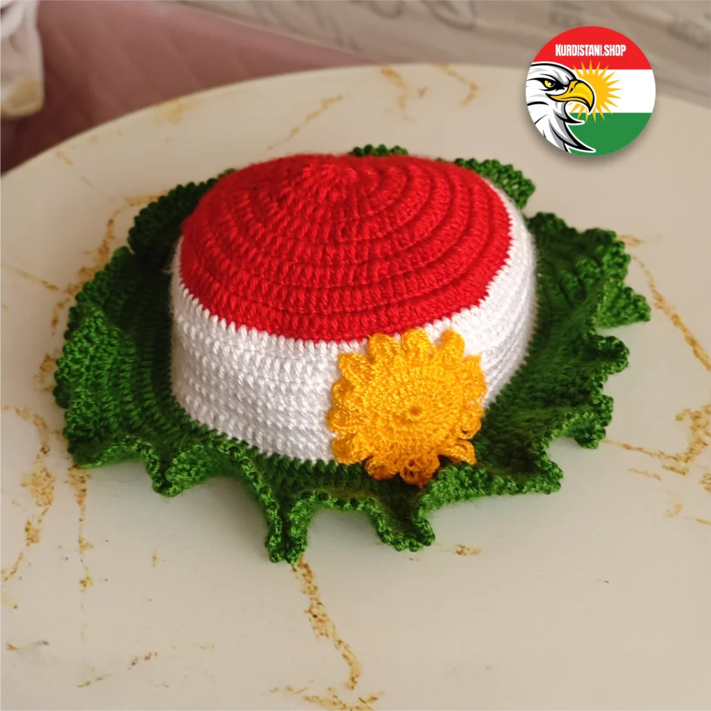 baby-2 El Yapımı Kurdistan Bayraklı Bebek / Çocuk Beresi (1-5 yaş arası)