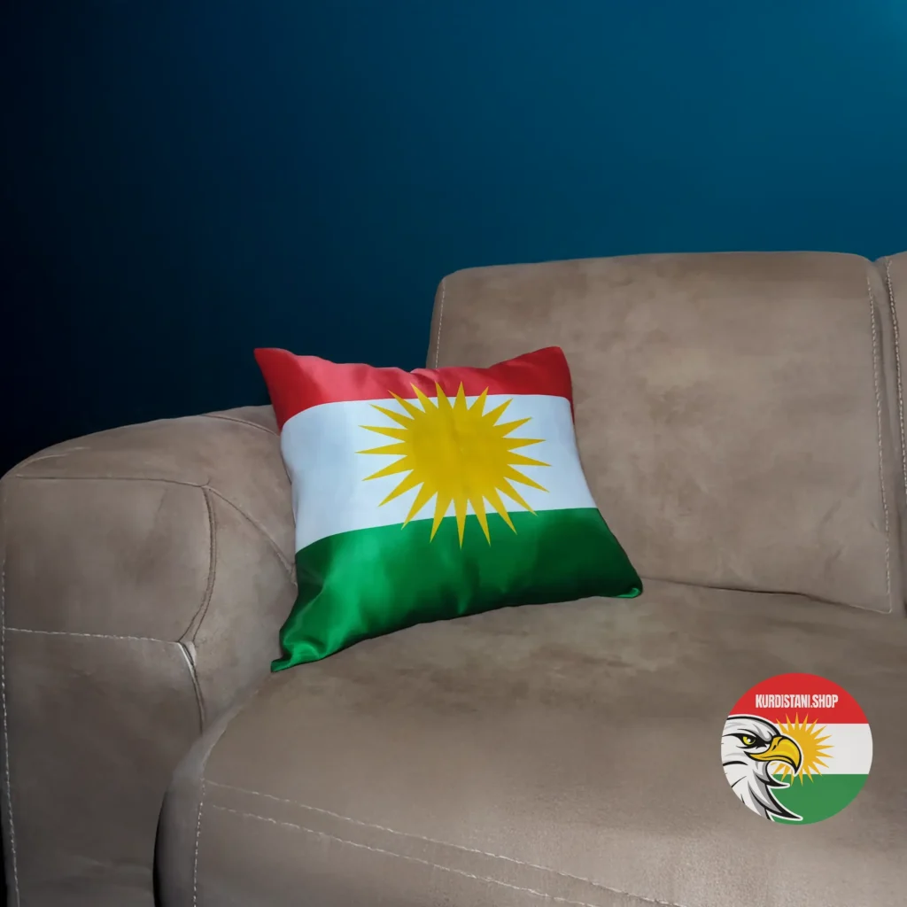 Kurdistan Bayraklı Yastık Kılıfı
