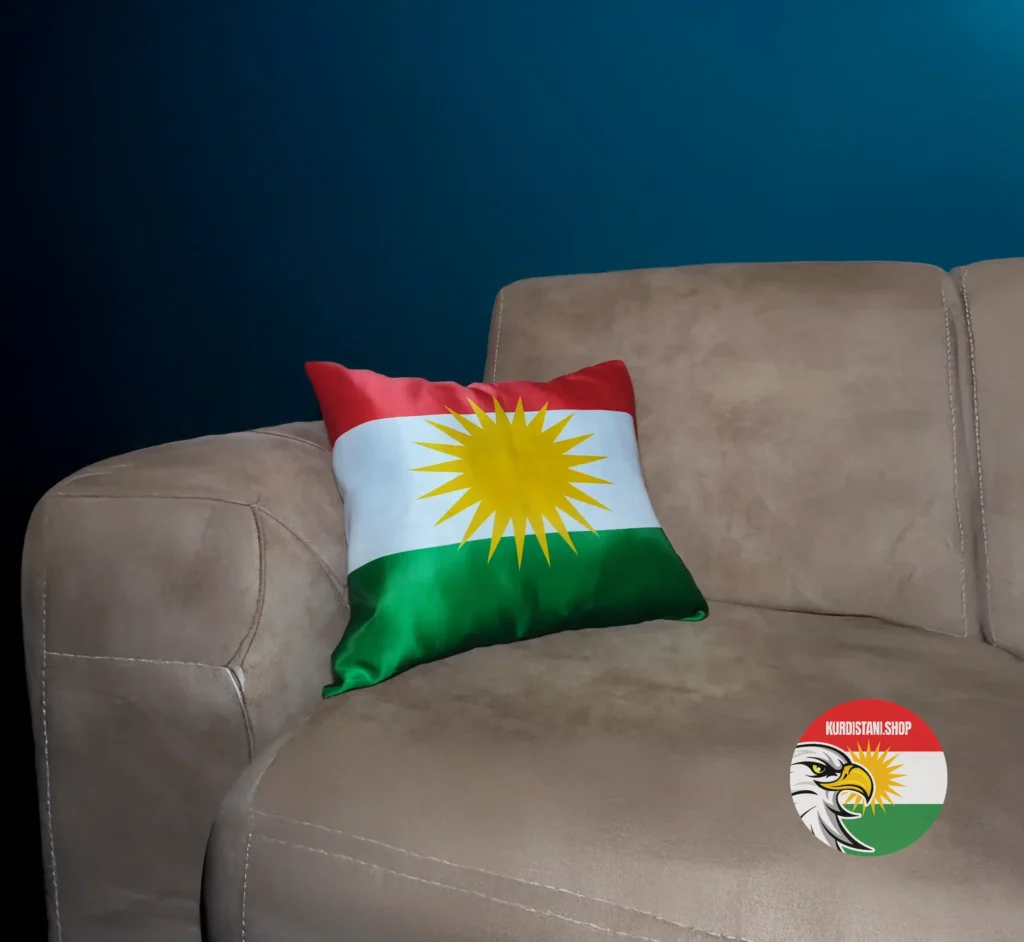 Kurdistan Bayraklı Yastık Kılıfı