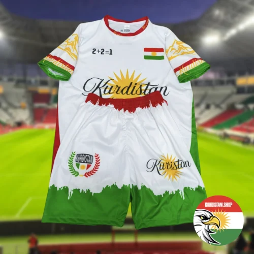 forma-minik Efsanevi Tasarım Beyaz Kurdistani Çocuk Forma & Short | Alt Üst